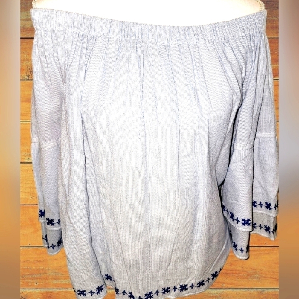 Lucky Brand Pinstriped Top